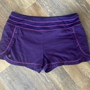 Athleta Run With It shorts in dark purple
